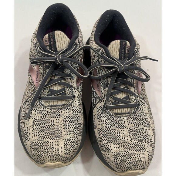 Brooks Women's Adrenaline GTS 21 Support Running Shoes Almond Metallic Pink 9.5B - Picture 2 of 8